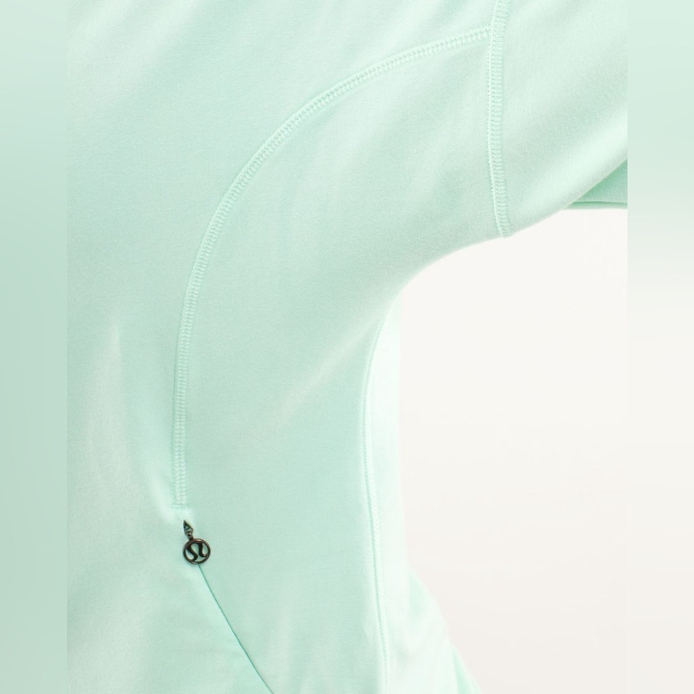 Lululemon Rest Day Pullover Mint Green Cowl Neck Sweatshirt Size 4 - Picture 15 of 16